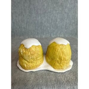 Country Memories Vintage Hay Bales with Snow Tops Country Memories Ceramic 1993